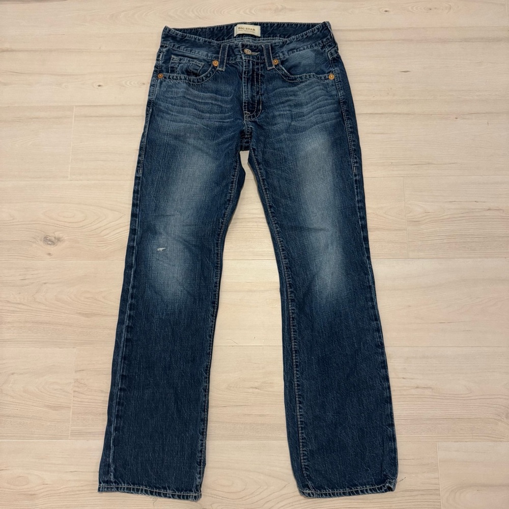 Big Star Straight-Leg Jeans in Faded Indigo. FREE UPS SHIPPING